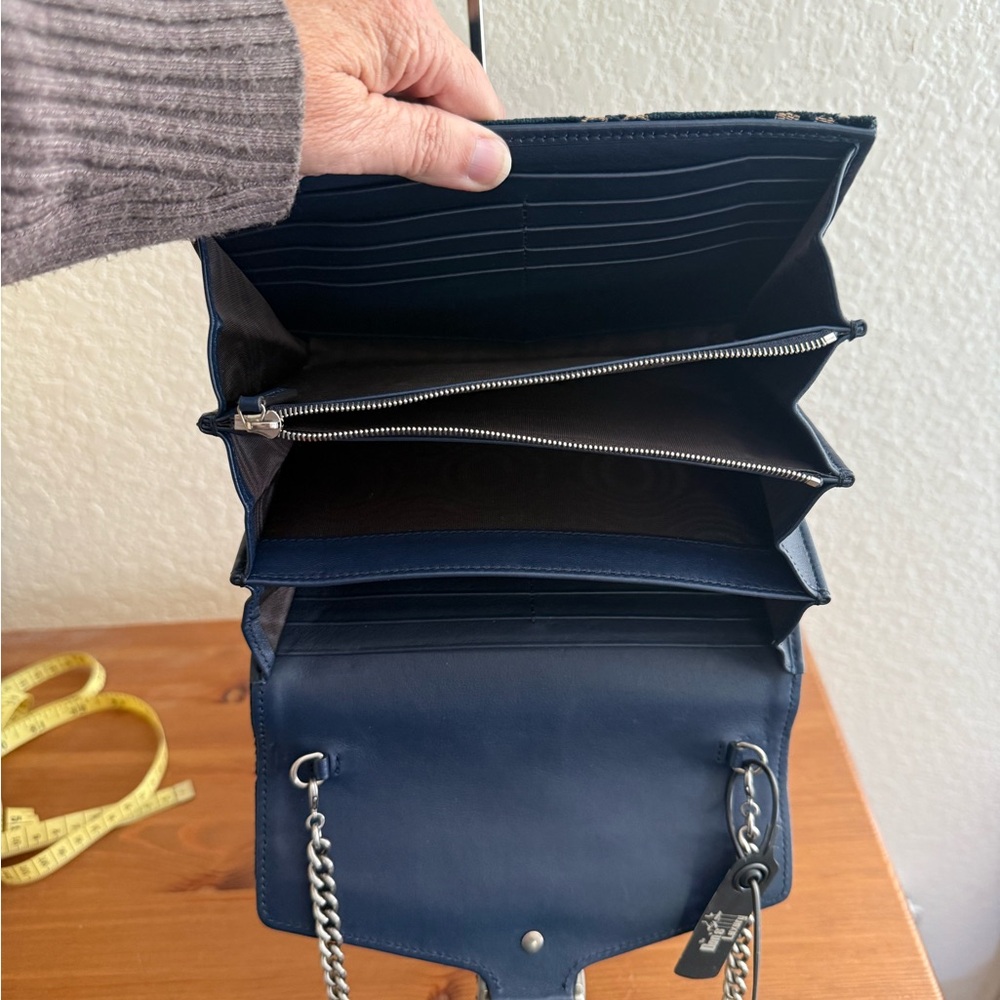 Authentic Gucci GG Navy Blue Velvet Dionysus Shoulder Crossbody wCOA Excellent - Picture 7 of 12